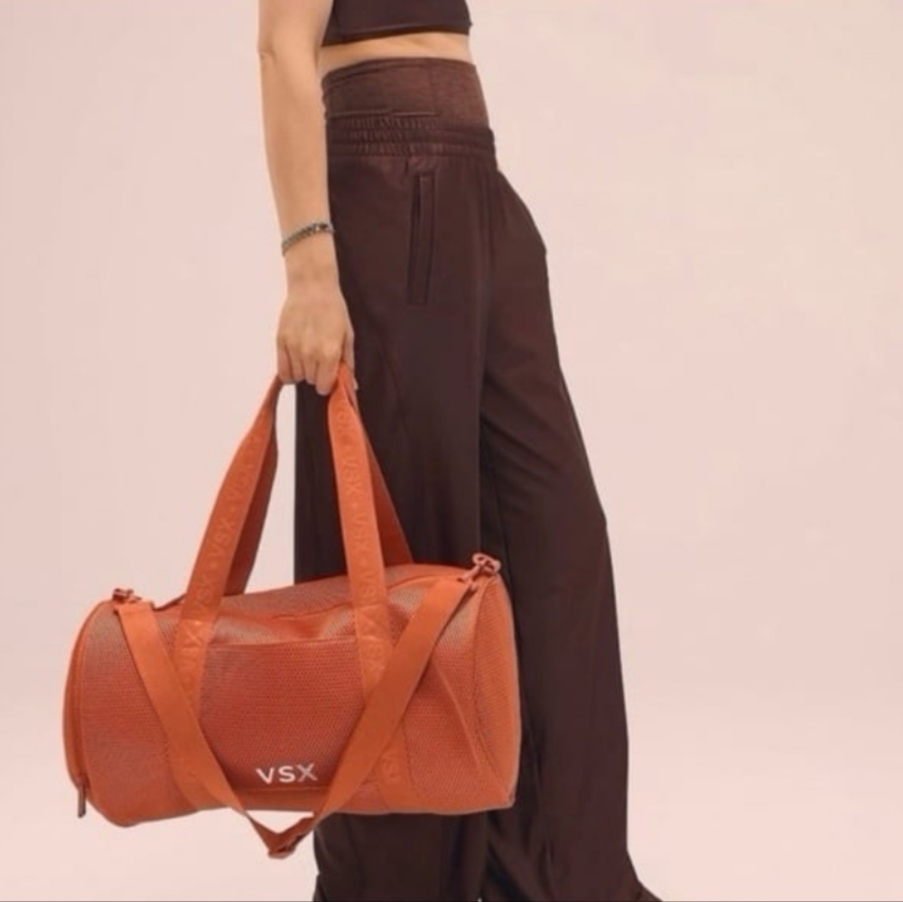 Victoria'a Secret VSX Orange Mesh Duffle Bag Sporty New With Tags